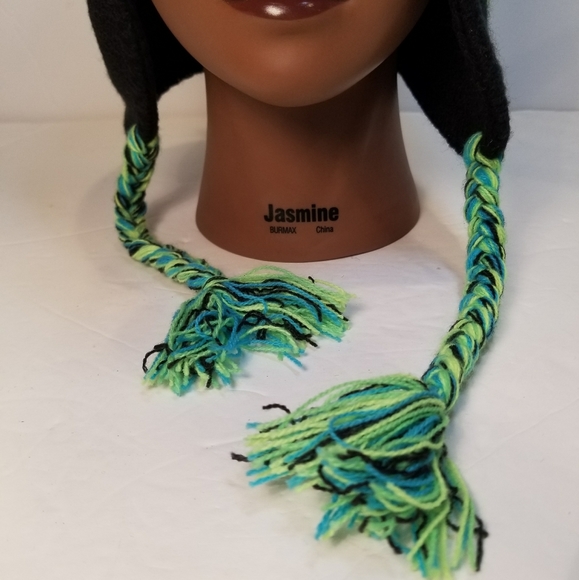 Fringed tribal print hat - Picture 5 of 6